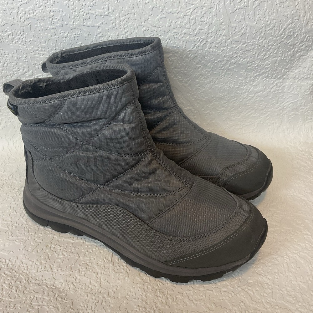 Keen TerradoraII Womens Wintry Boots Sz 7 Gray/Silver Waterproof Pull On Quilted